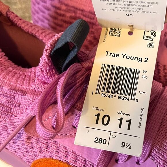 Adidas‎ Pink Trae Young 2 Shoes Size 10 main image 5